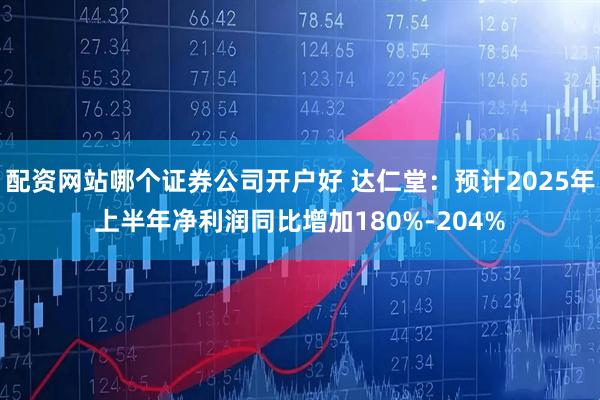 配资网站哪个证券公司开户好 达仁堂:预计2025年上半年净利润同比增加180%-204%